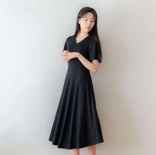 [라이트 드레스] 패드 일체형 노브라원피스/모달 홈웨어