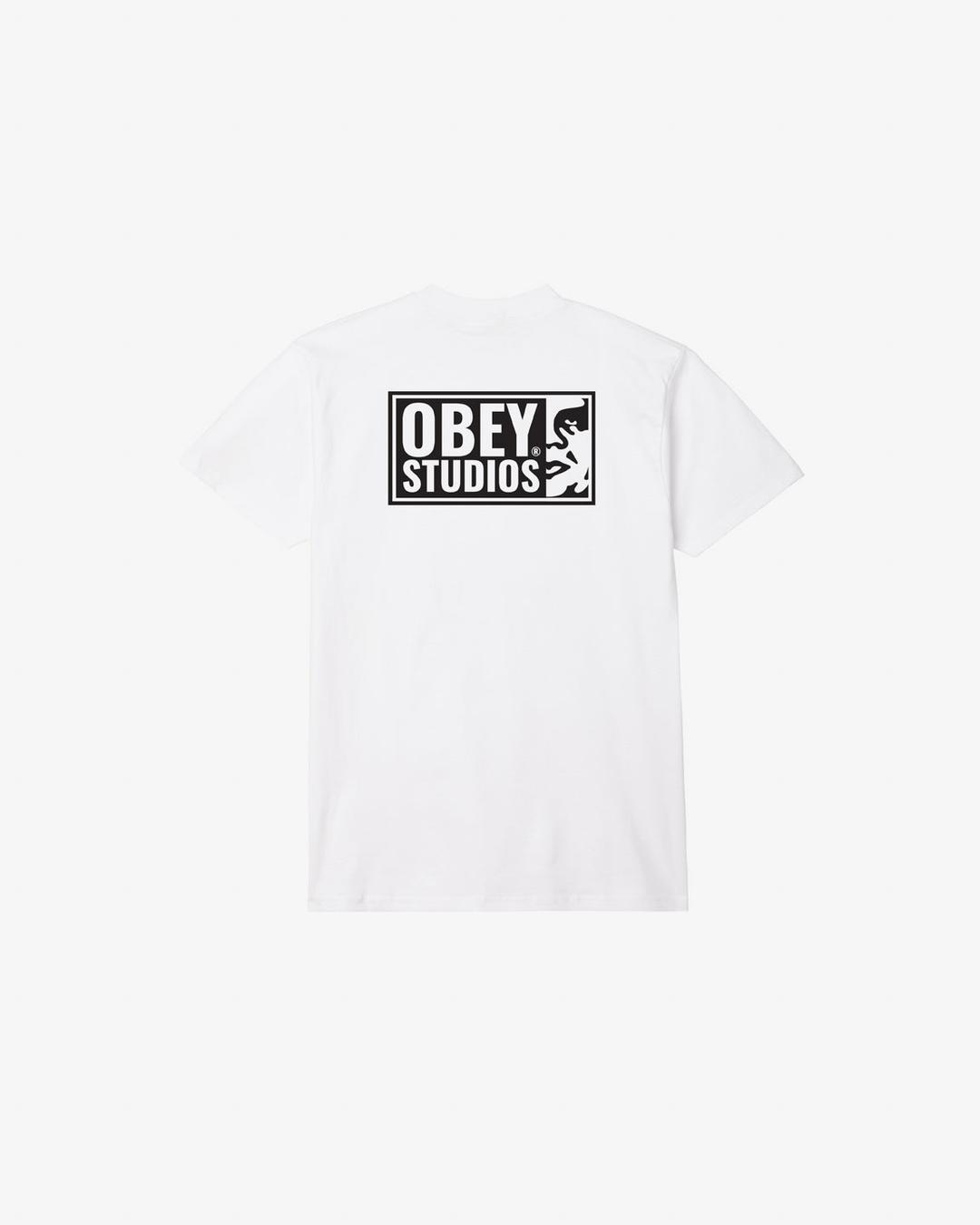 OBEY STUDIOS ICON CLASSIC T-SHIRT - WHITE / S