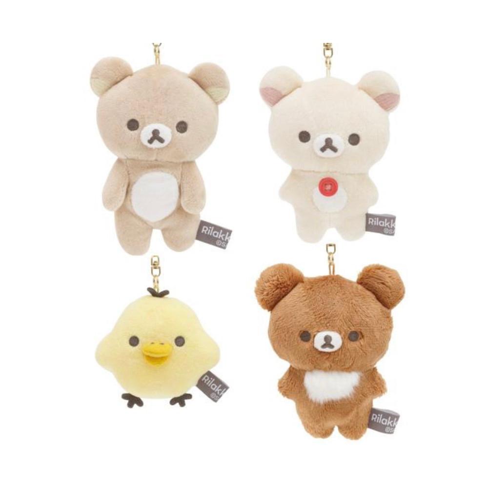 리락쿠마 봉제인형 마스코트 키홀더 4종