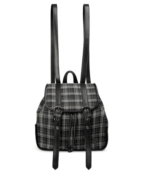 프레피 체크 백팩 [BLACK]