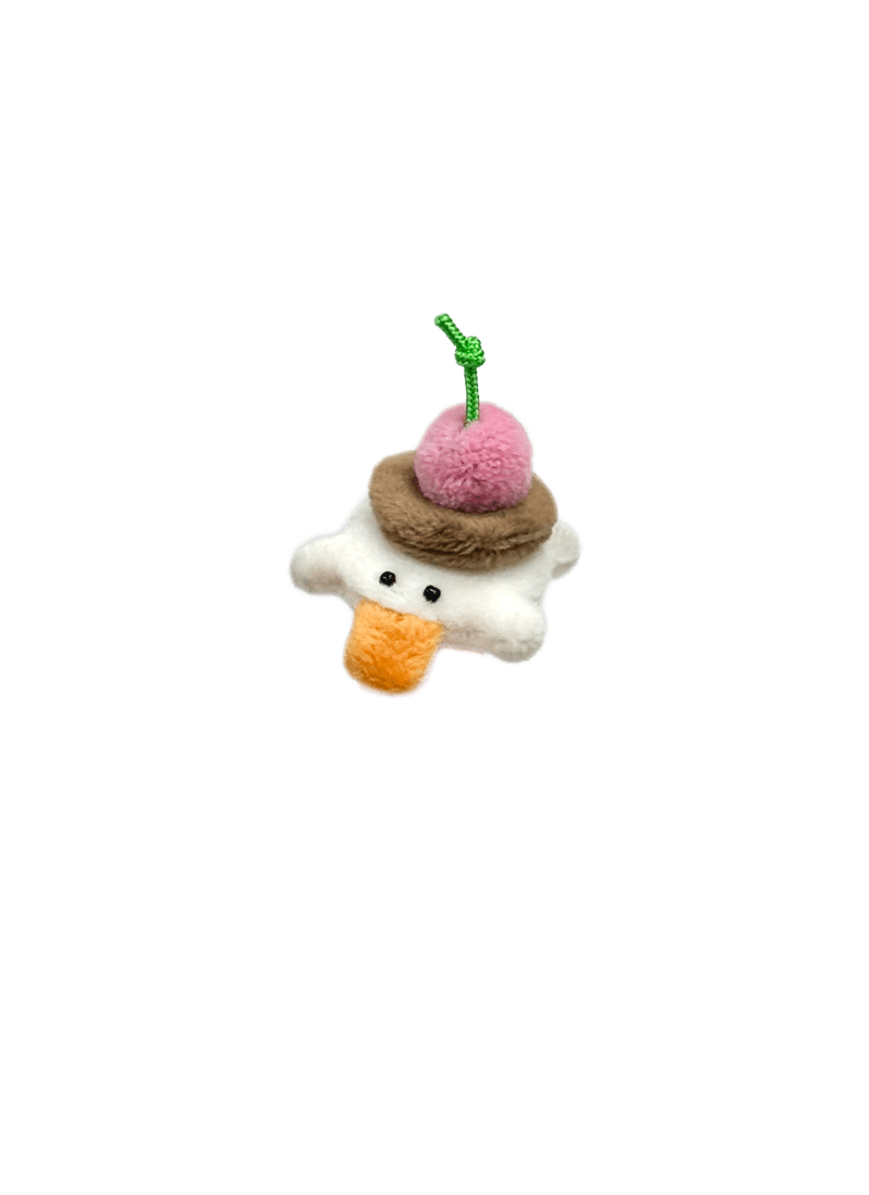 마이크로 초미니 납작복숭아 참 인형키링