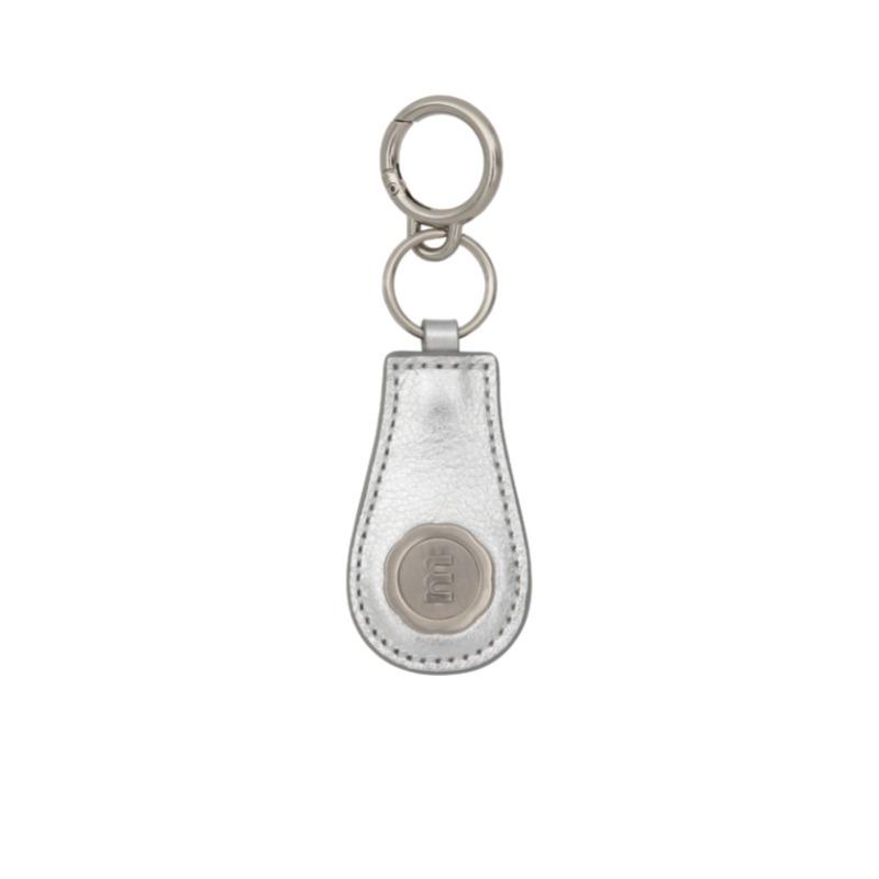 m silver logo keyring - silver