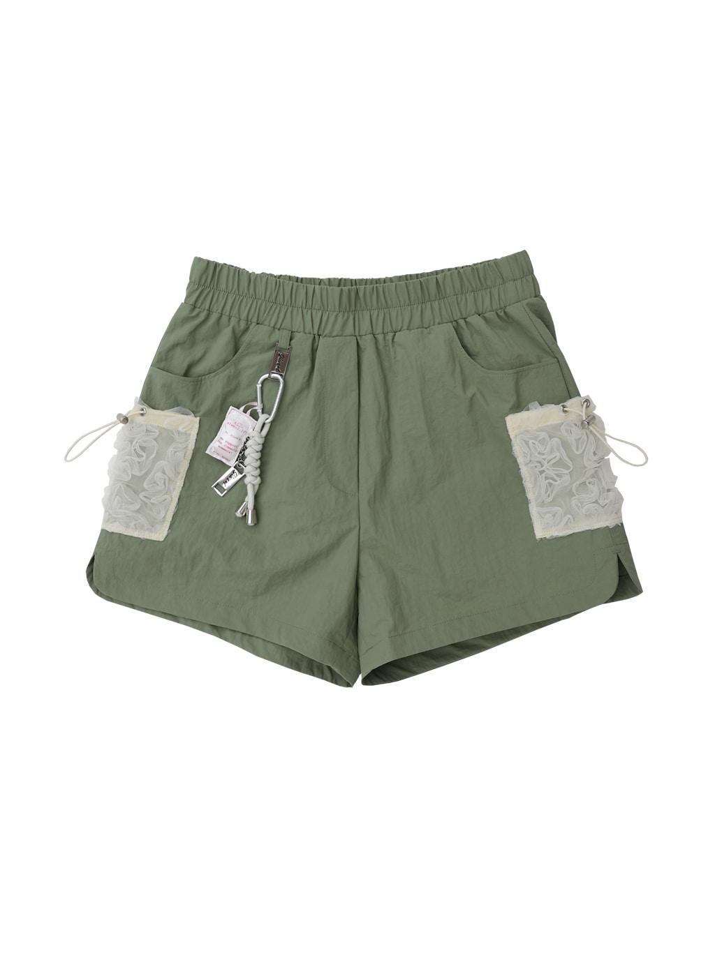 lace cargo pants (khaki)