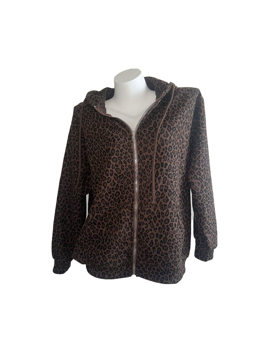 이너뮤트 leopard hood zip-up (1color)