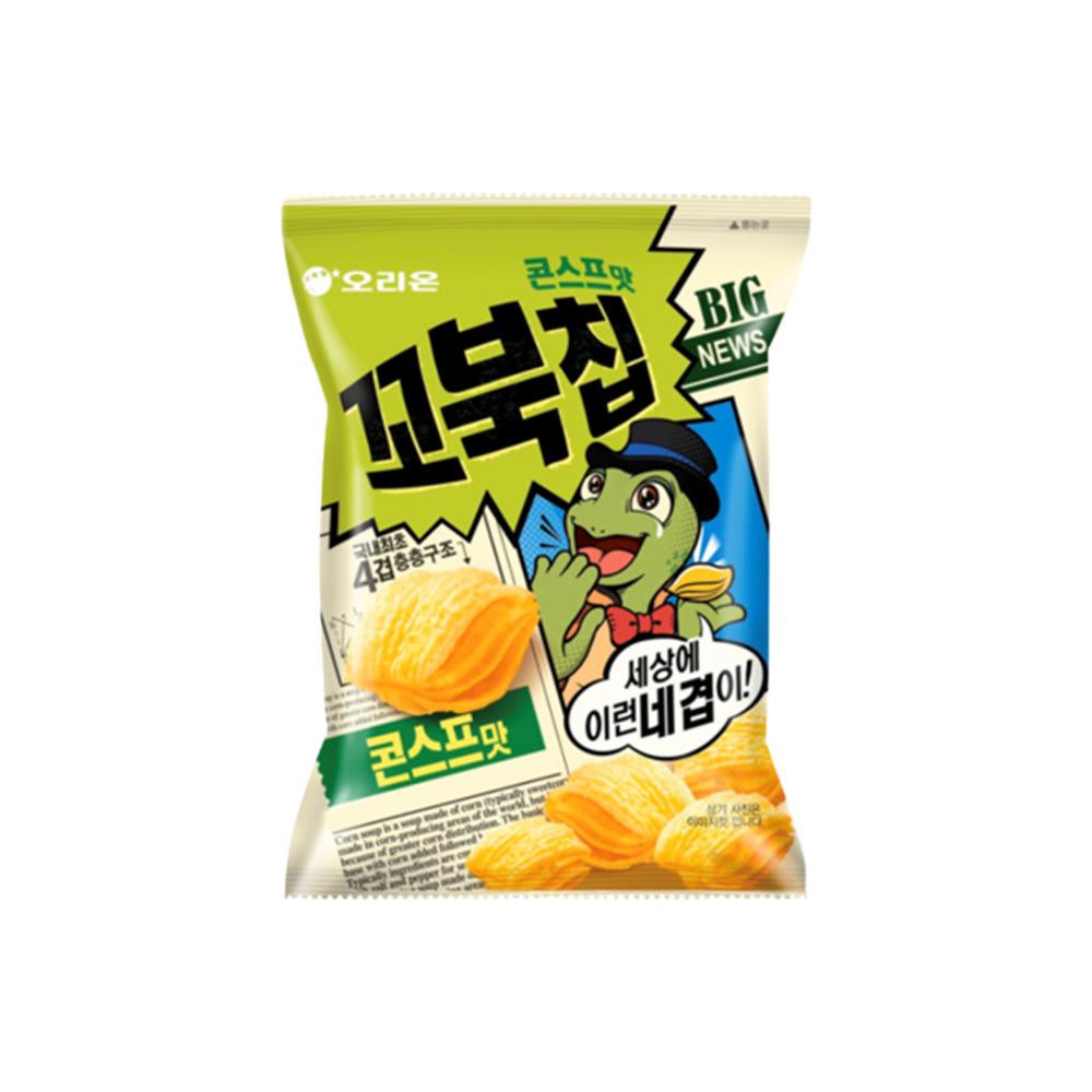 오리온 스낵 꼬북칩 콘스프맛 120g / 간식 과자