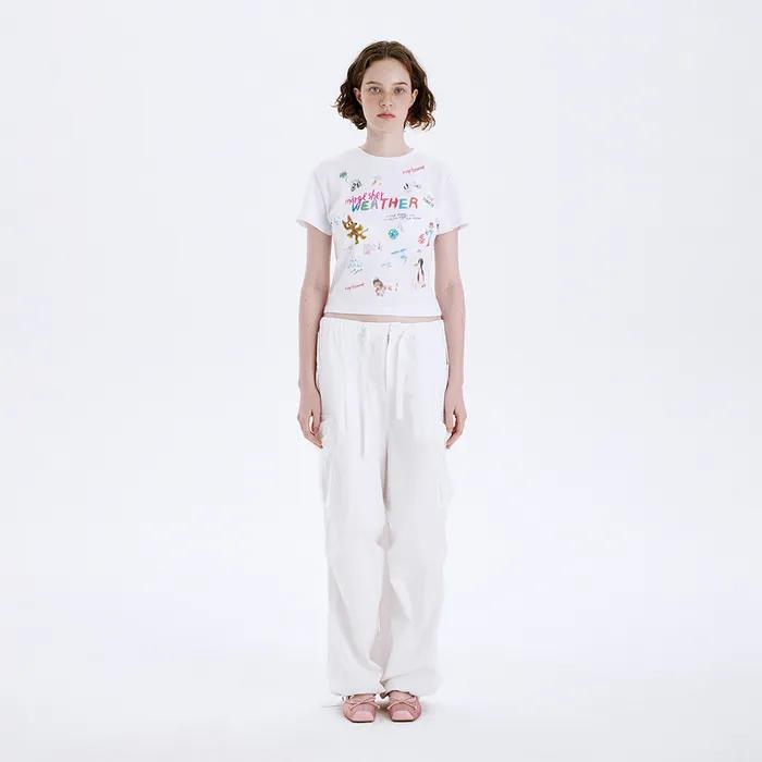 COTTON OUTPOCKET STRING PANTS_off white