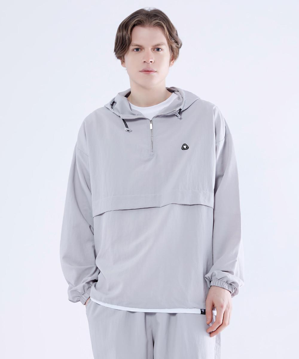 절개 스트링 오버핏 우븐 후드티 GHT-471 3color