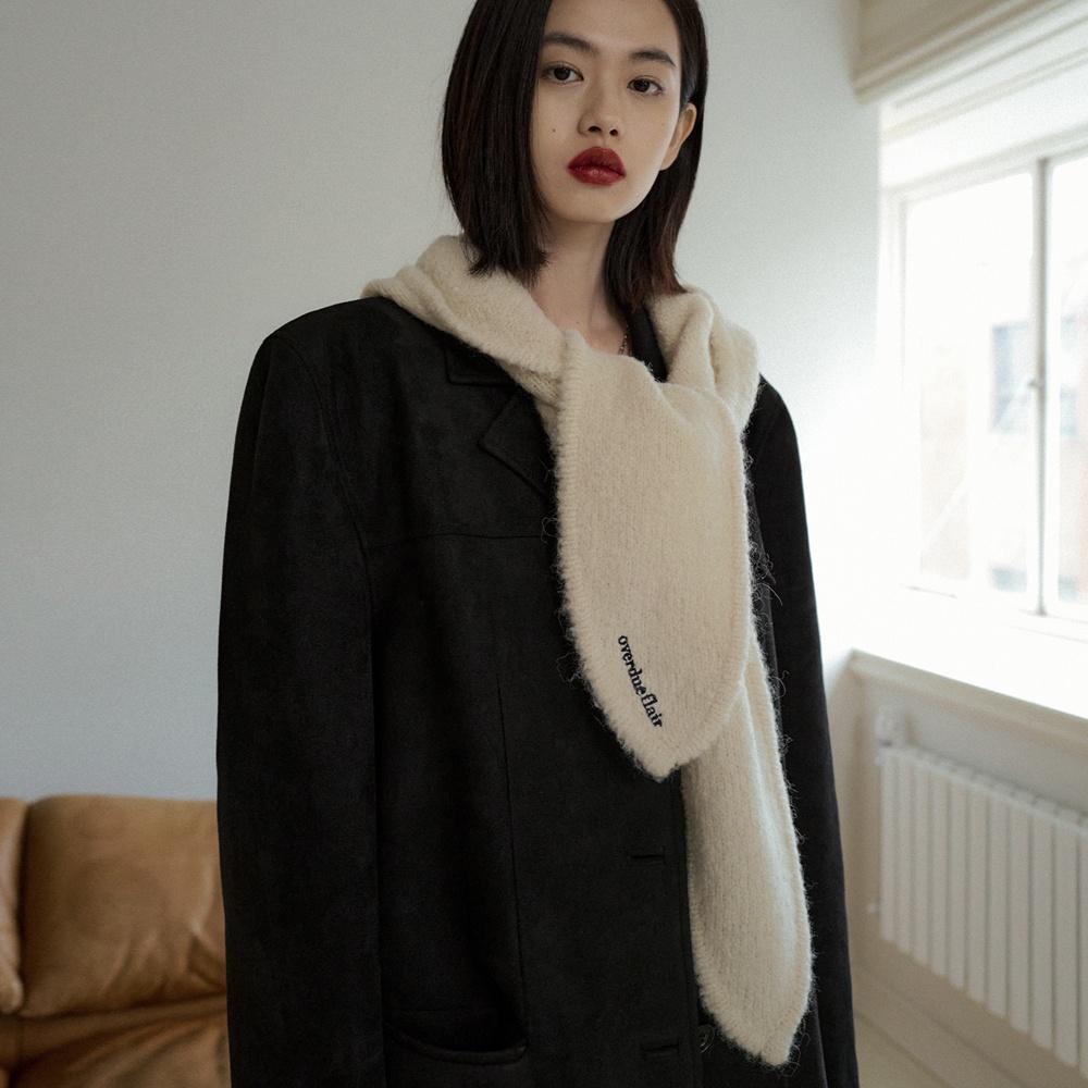 KNIT HOODED MUFFLER_CREAM