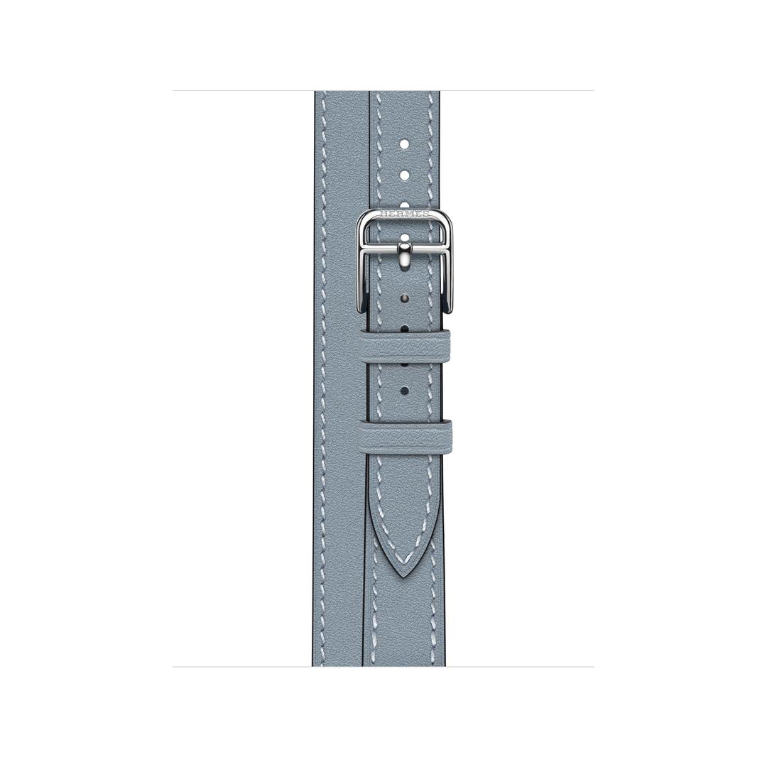 Apple Watch Hermès - 41mm 블루 린 아뜰라주 더블 투어