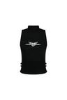 Star High Neck Sleeveless BLACK