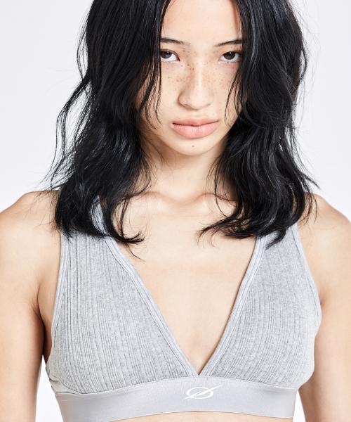 51퍼센트 포 우먼(51PERCENT FOR WOMAN)  Tunnel Linning logo bra top - Grey(woman) - 사이즈 & 후기 | 무신사