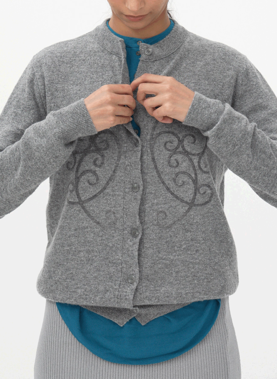 cashmere gray cardigan