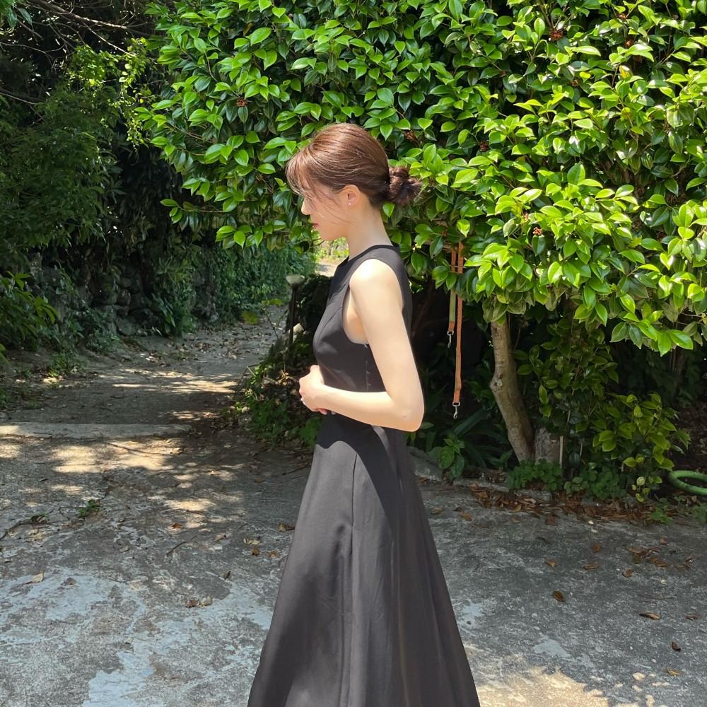 캐주얼촬영 블랙 원피스 피로연 2부 원피스 스냅촬영 브라이덜샤워 드레스