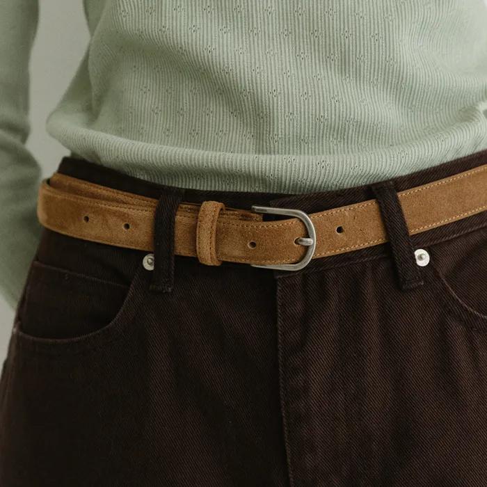 Suede belt_2colors