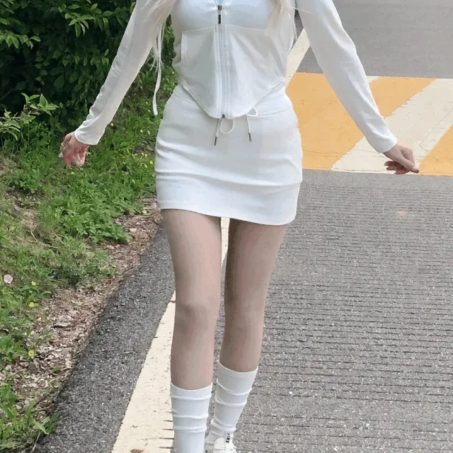 [쫀쫀!] 트레이닝 밴딩 미니스커트