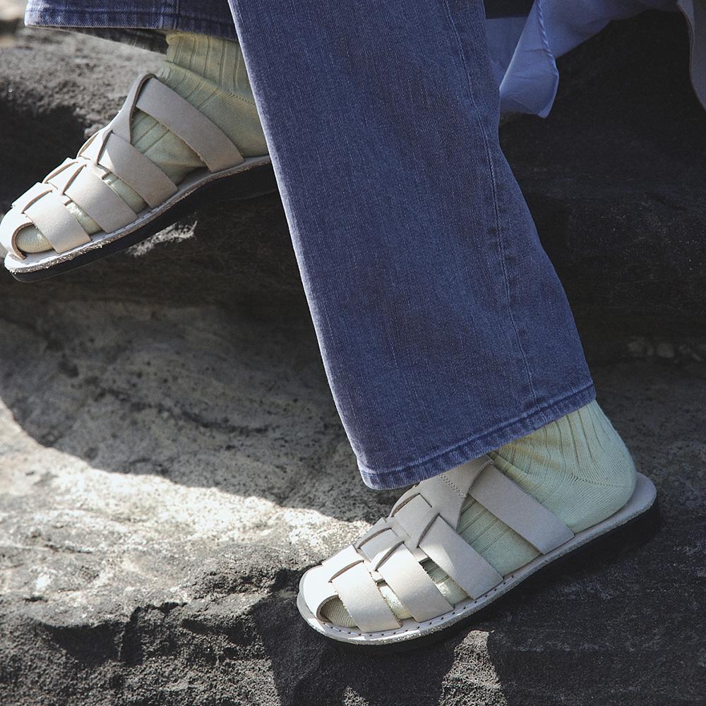 NO.1063 MICHAEL SLIDE 미카엘 슬라이드 WHITE NUBUCK