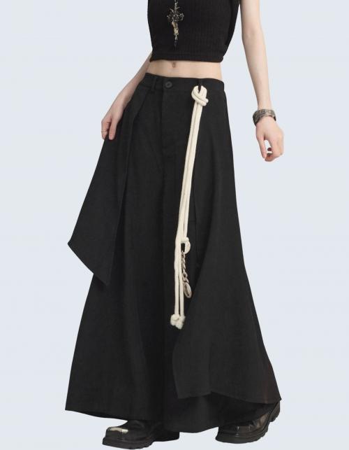 Simple Layered Apron Pants