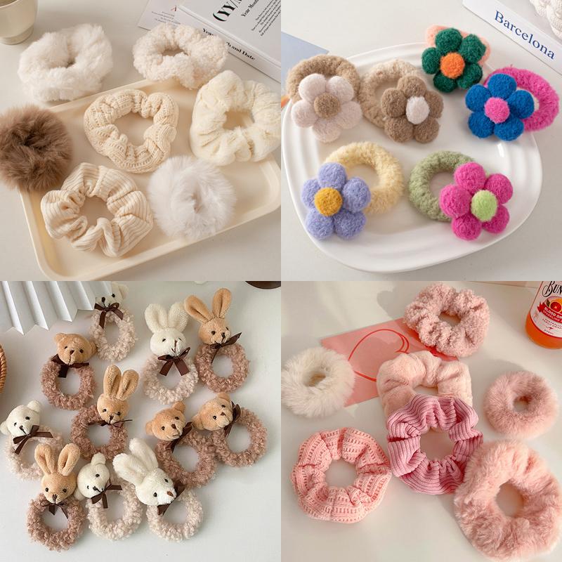 귀여운 헤어끈/곱창끈/헤어밴드 세트 모음