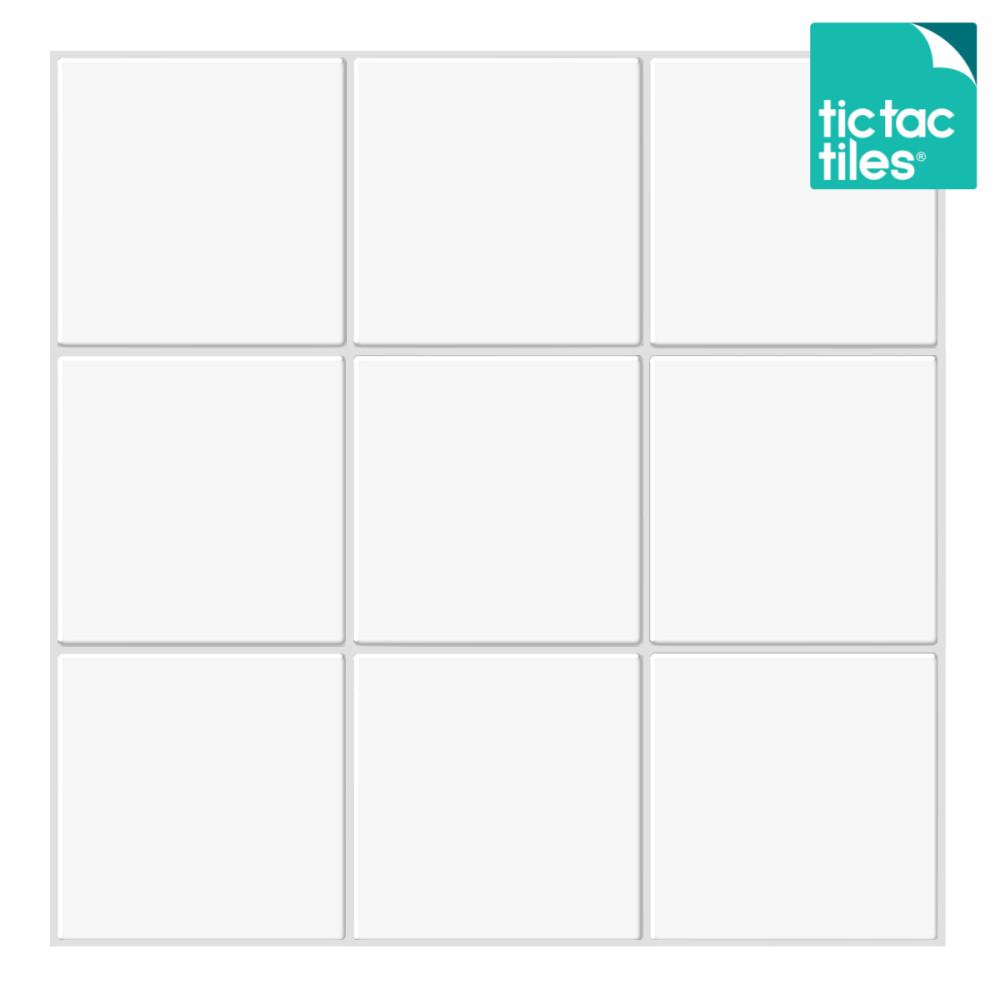 [신제품] 틱택타일 티커타일 빅스퀘어 내추럴화이트 붙이는타일 DIY 셀프인테리어