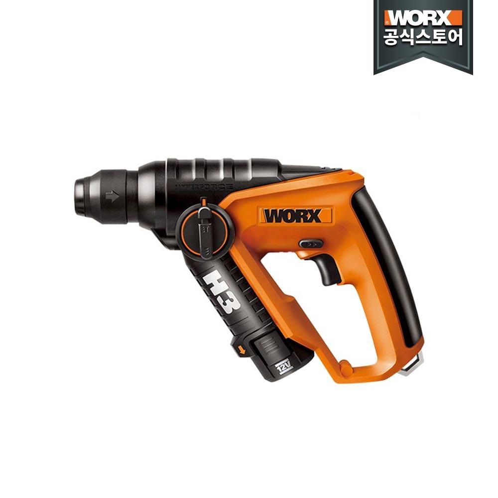 웍스 충전로타리해머드릴 함마 12V 2.0AH WX382.8