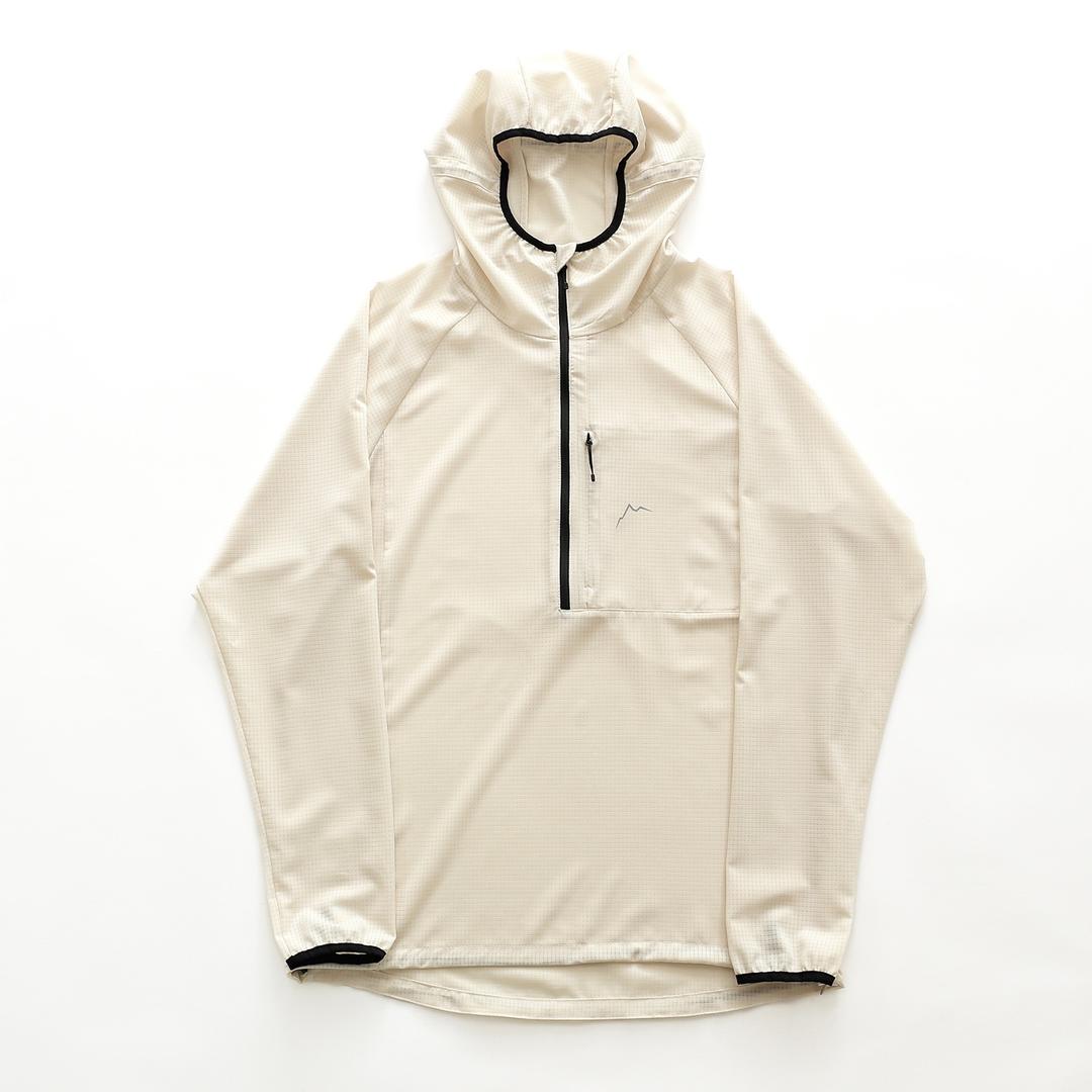 flow half zip 2 / birch white