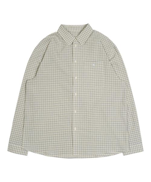 더콜디스트모먼트(THE COLDEST MOMENT)  TCM mini logo check shirts (beige) - 사이즈 & 후기 | 무신사