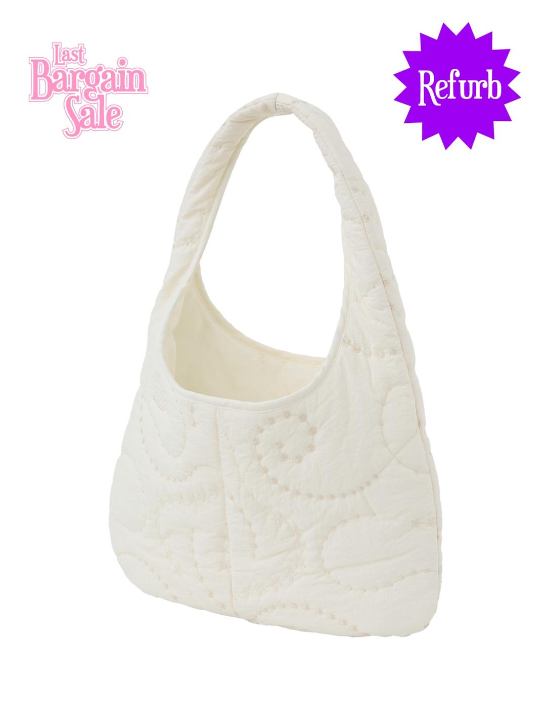 [Refurb] Broderie Padded Day Bag - Ivory