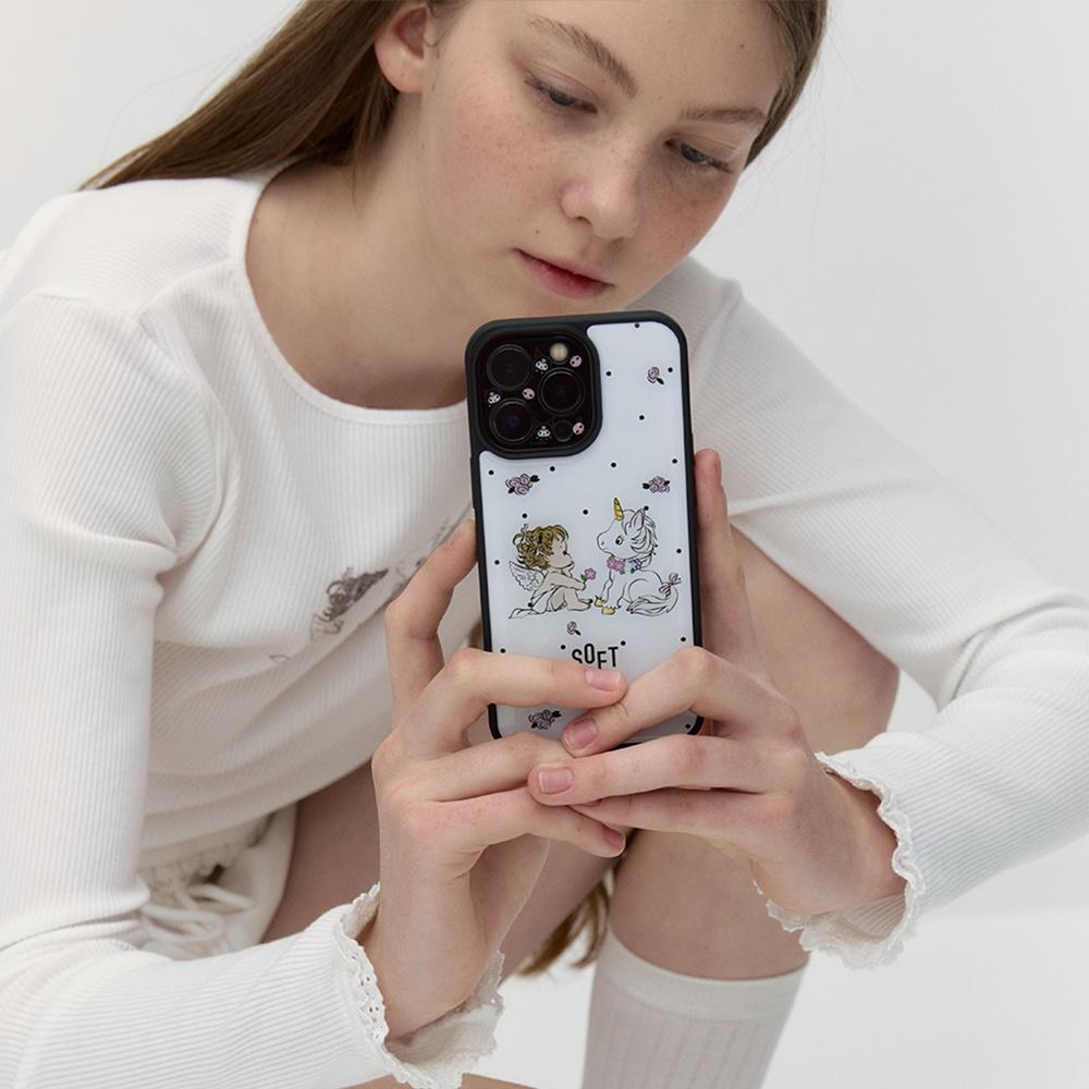 BEBE FLOWER CASE [WHITE]