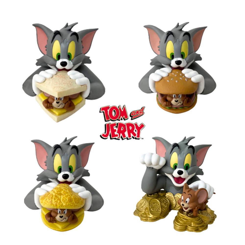 SOAPSTUDIO 톰과 제리 피규어 햄버거 샌드위치 선물 차량용 미니 소품