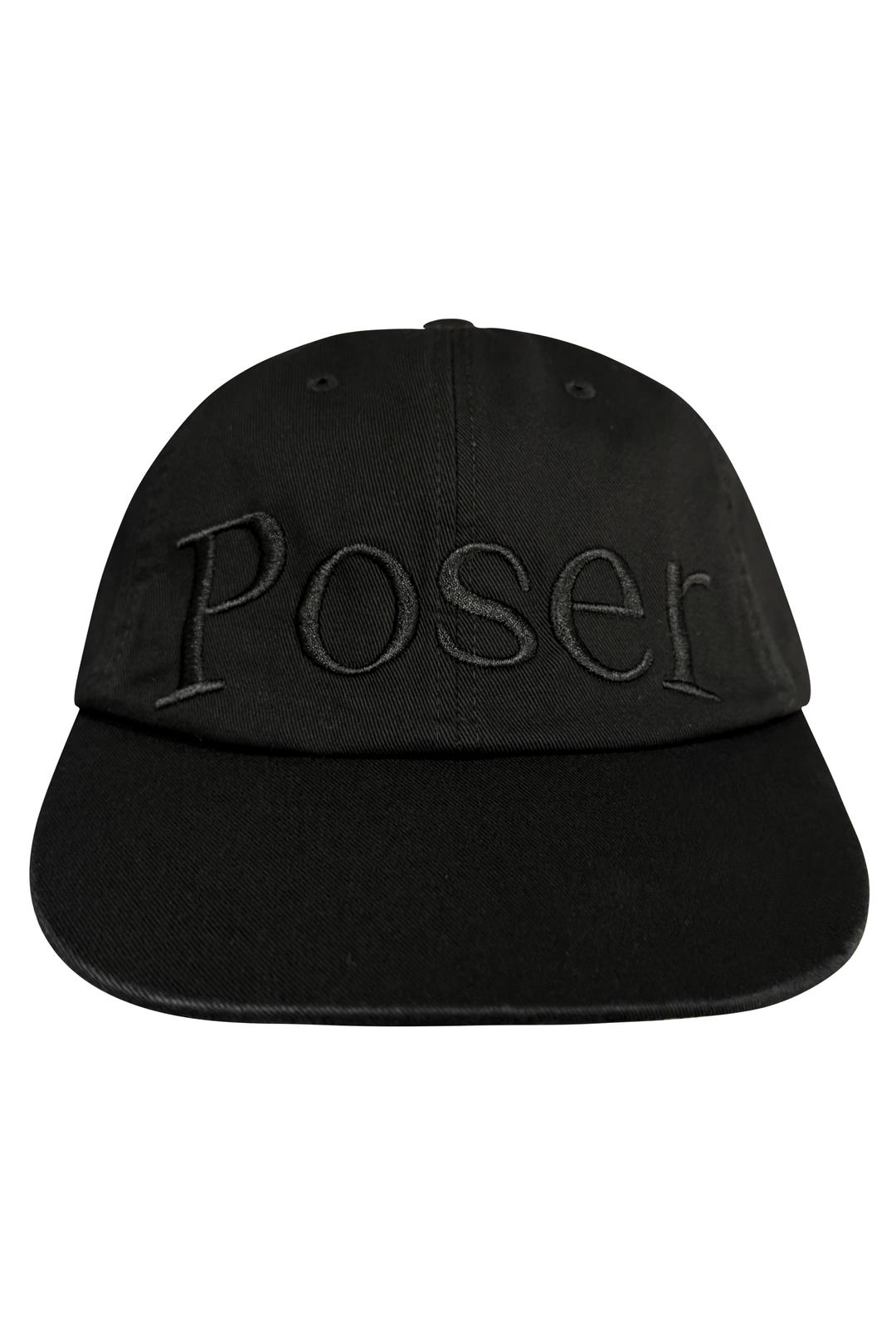 'Poser\' vintage cap, black-black