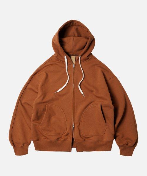 OG HEAVYWEIGHT HOOD ZIPUP PARKA _ BRICK