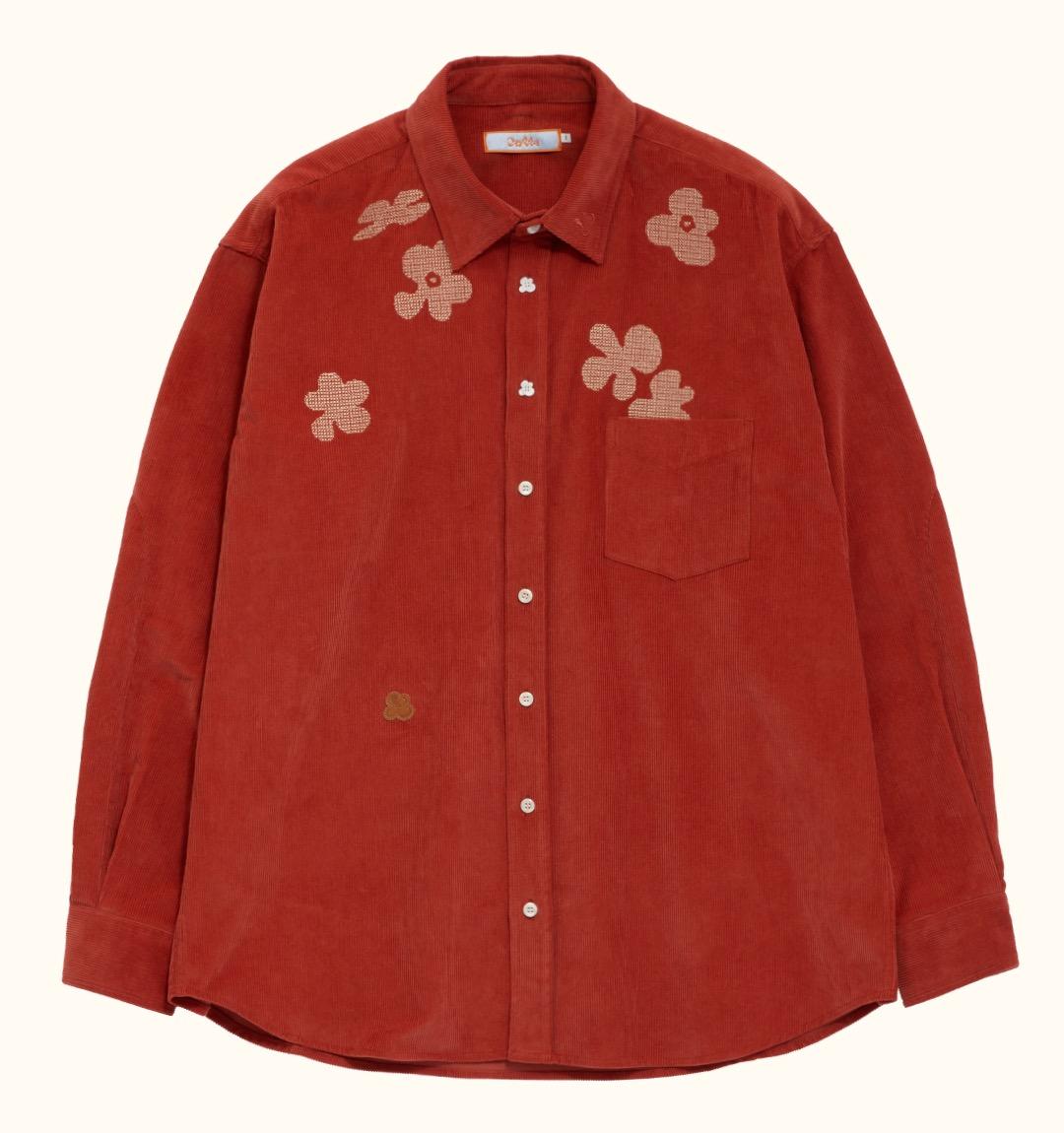 Pixie Garden Corduroy Shirts(ORANGE)