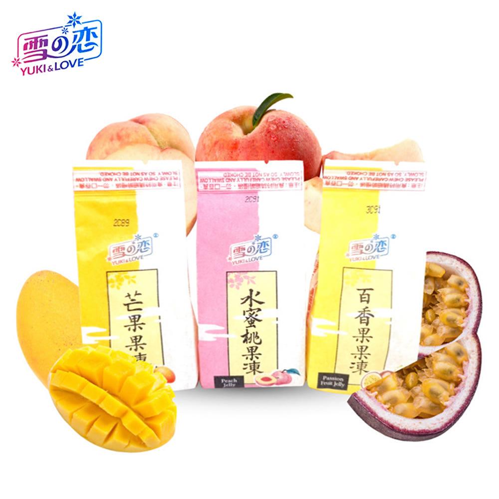 유키앤러브 과일향 대만 탱글탱글 과일 젤리 8입 망고