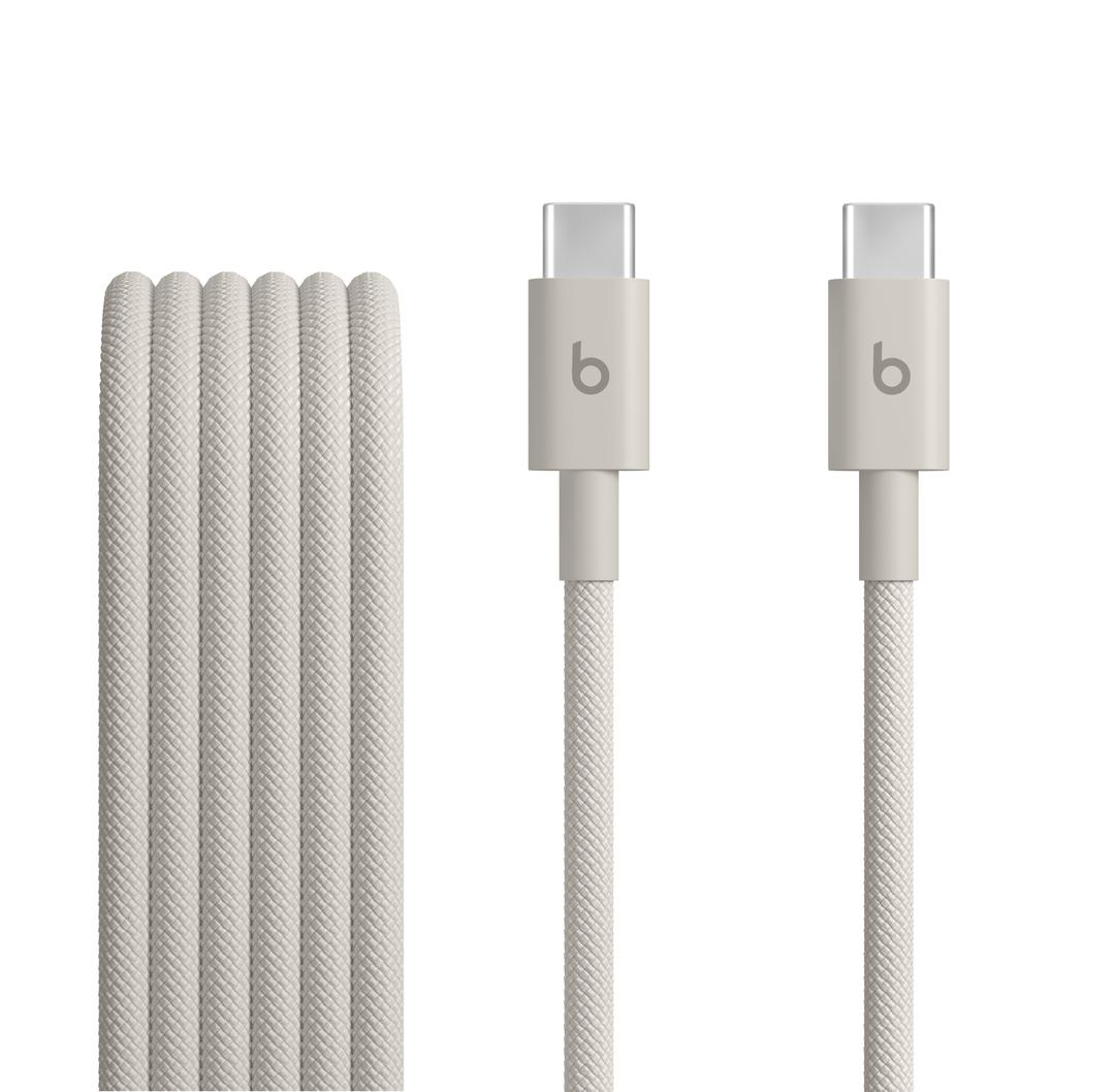Beats USB-C-USB-C 우븐 케이블(1.5m) — 러시 스톤