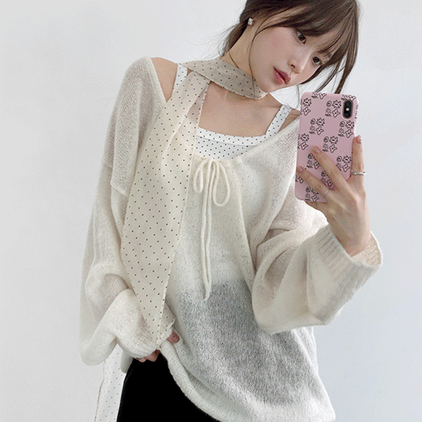 알파카딥유넥롱니트