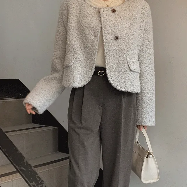 클라우드 울 투버튼 자켓