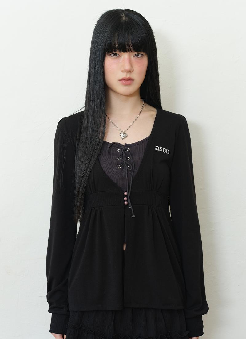 HEIZE CARDIGAN / BLACK
