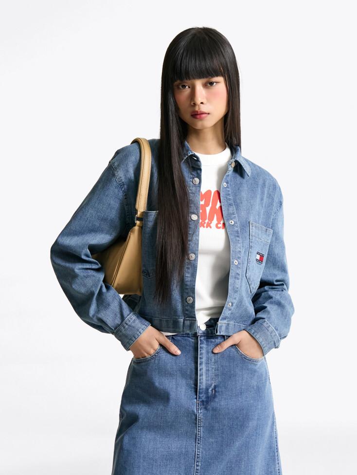 [25SS] 크롭 데님 셔켓