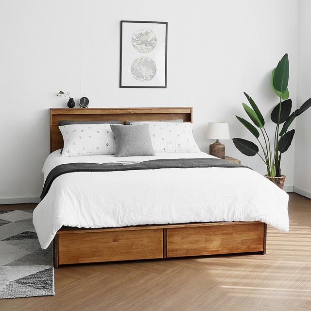 [수면의 행복 60% 할인] [까사] A형 힐링굿침대 서랍형 SS/Q/K/SK/EK/LK