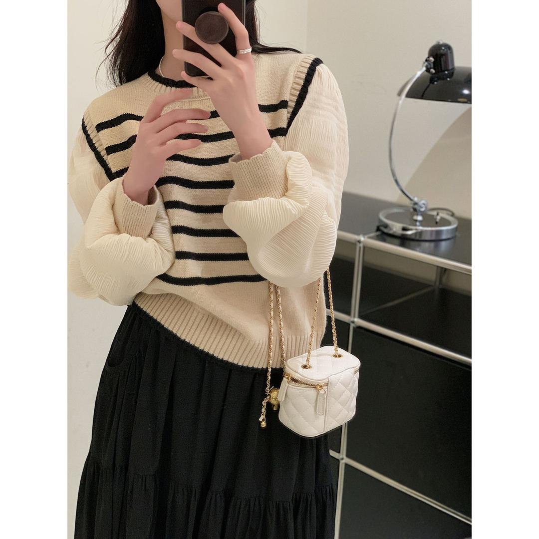 스트라이프 스프링 쥴리 스웨터 니트 2color