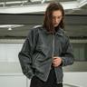 SIOT4046 vintage crack leather jacket_black
