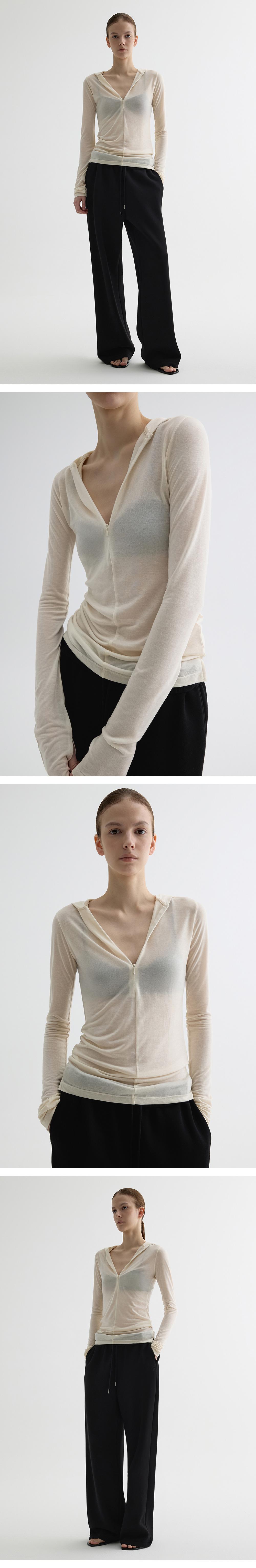 ONE * 후드집업티셔츠_버터