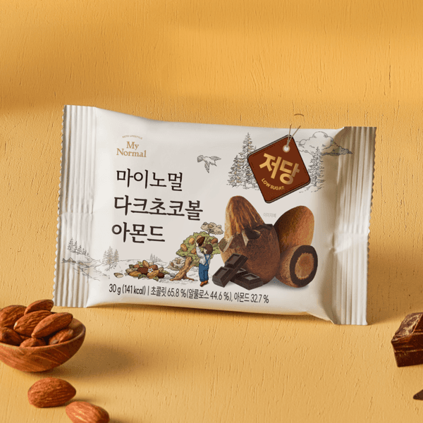 마이노멀 저당 다크초코볼 아몬드 5봉입