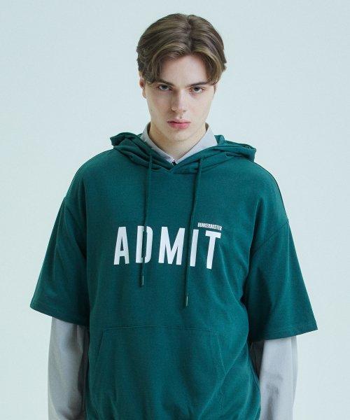 어드밋 반팔 후디 DARK GREEN (MN7TU427-046)