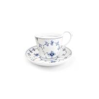 블루 플루티드 플레인 하이핸들 커피잔 250ml