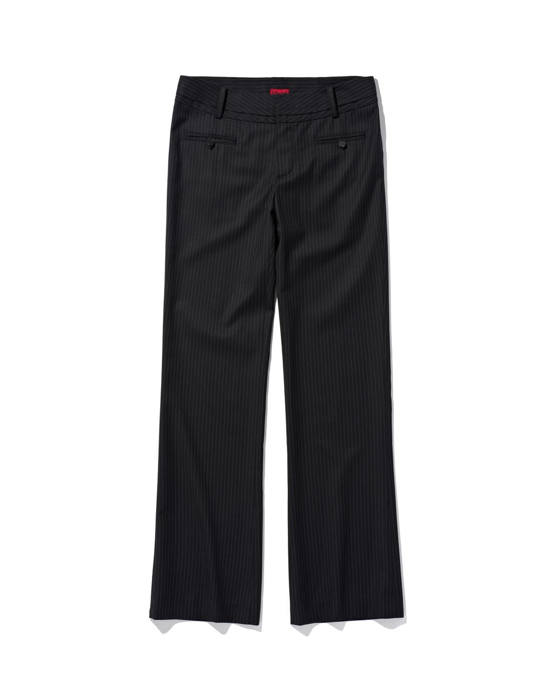 TAILORED SLIM TROUSER_CHARCOAL STRIPE