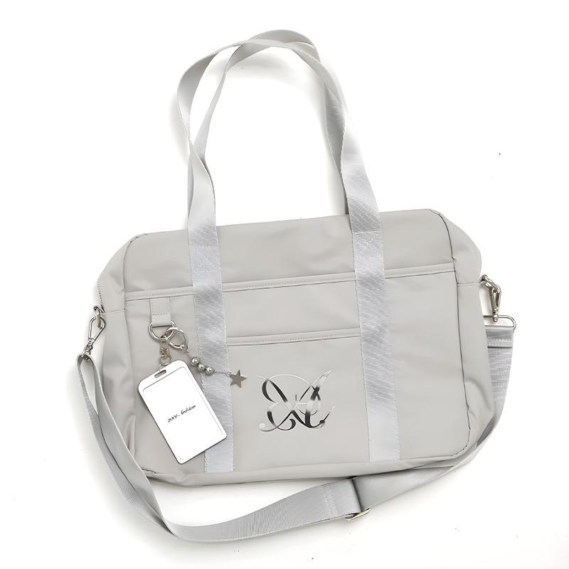 AB NYLON MESSENGER BAG (SILVER)