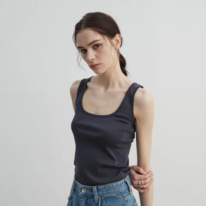 2Way Sleeveless Top - Charcoal Navy