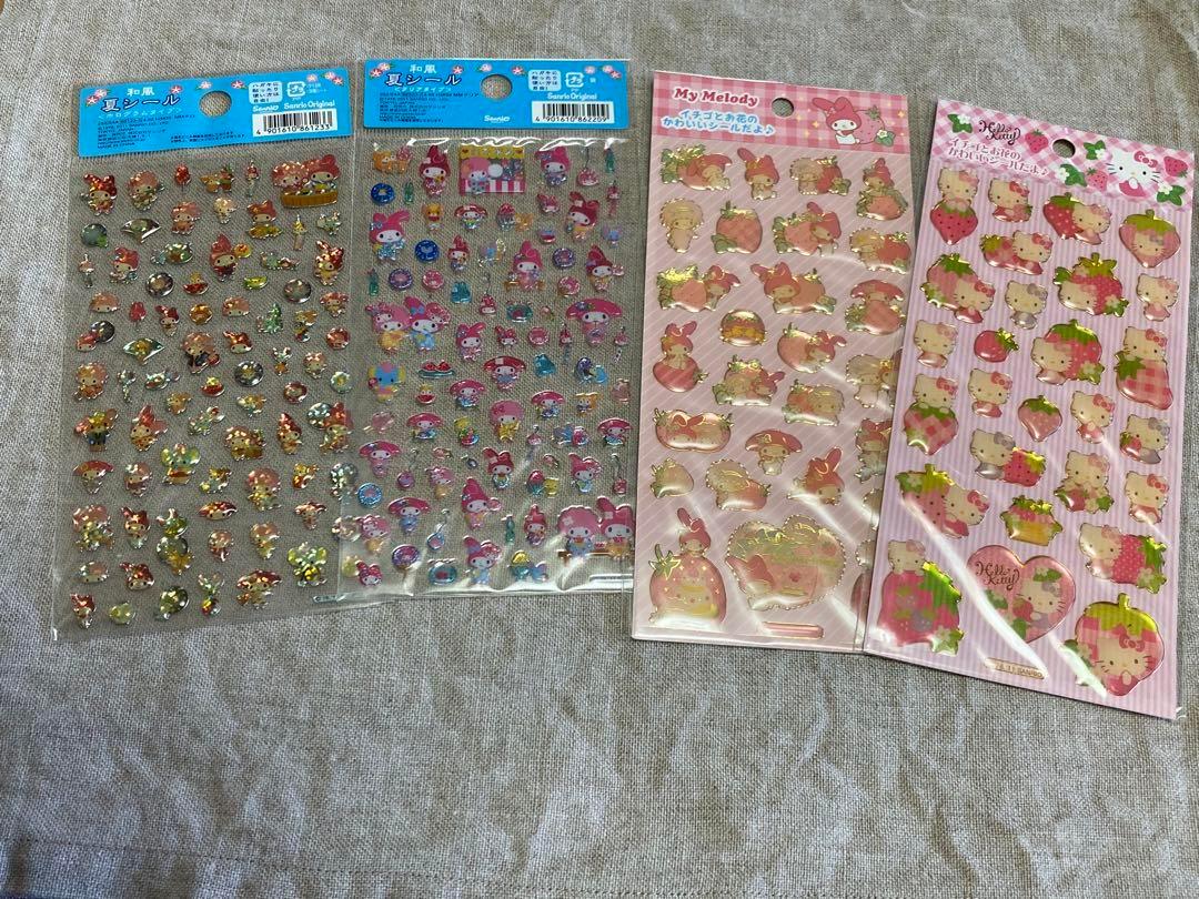 サンリオ　マイメロディとハローキティのシール4種セット