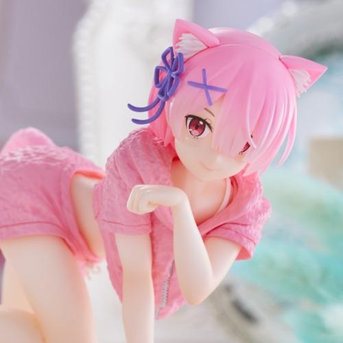 (당일발송)(공식총판) 타이토 (TAITO) Re:제로부터 시작하는 이세계 생활 Desktop Cute 피규어 람 고양이 룸웨어Ver.